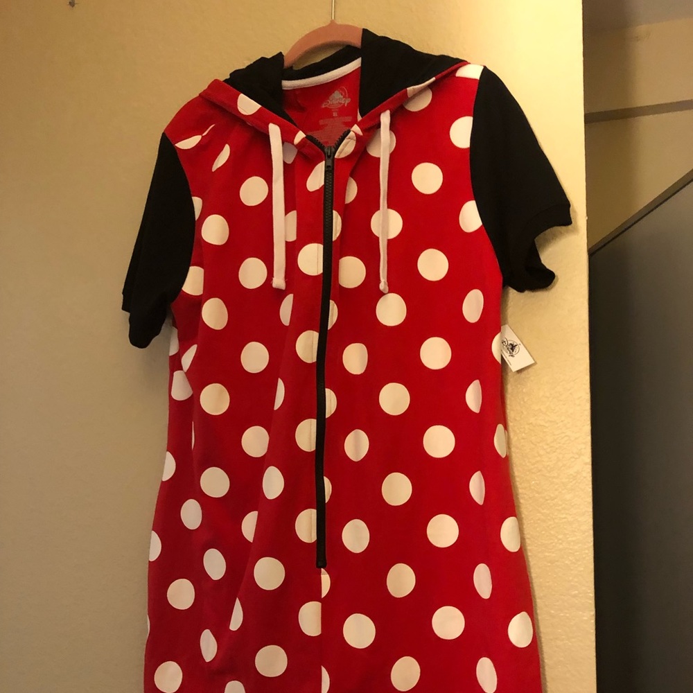 Disney Parks Minnie Mouse Hooded Onesie